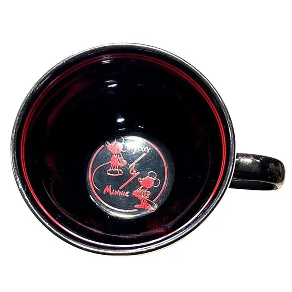 Minnie Mouse Black White Red Mug Disney Vintage Glam Desk Decor Old Hollywood - Picture 6 of 9